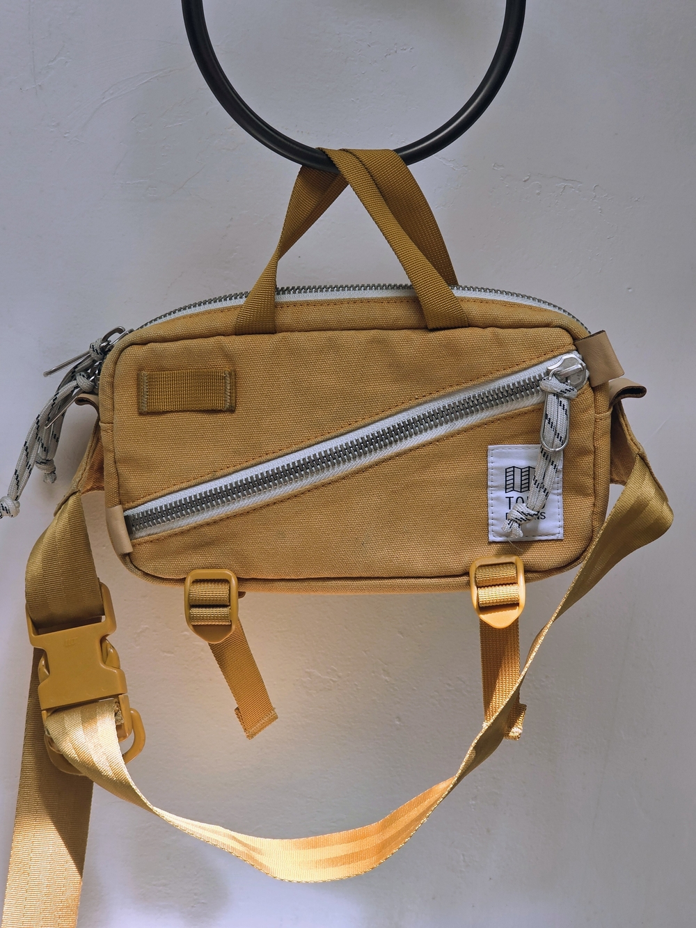 Topo Designs Mini Quick Pack Mustard Yellow Canvas Belt Bag